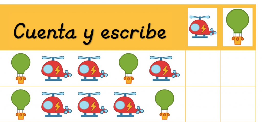 Material imprimible para trabajar el conteo con diferentes actividades divertidas. Ideal para alumnos de preescolar y primaria.