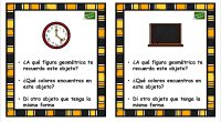 La siguiente colección de tarjetas están pensadas para trabajar la percepción visual a través de la forma geométrica y los colores de objetos cotidianos.