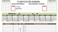 Os dejamos estos planificadores semanales formales en formato totalmente editable para poder organizar mejor tus tareas de clase y ser así más efectivo/a.