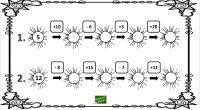 Una nueva actividad matemática donde a partir de un número debemos de obtener los siguientes sumando o restando otra serie de números.