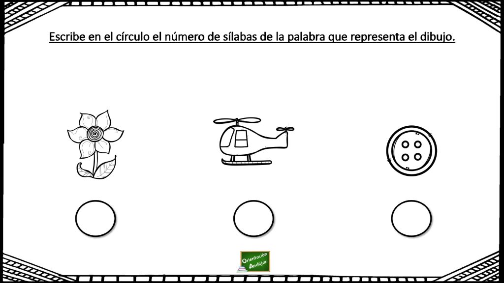 Para trabajar la conciencia silábica os presentamos el siguiente ejercicio , que consiste en contar el número de sílabas que tiene la palabra representada por el dibujo y escribirla en […]