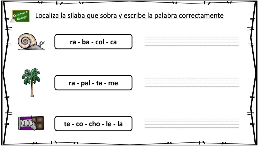 Actividades como ésta permiten asimilar la estructura silábica del  lenguaje con mayor consciencia, y por tanto, favorecen el desarrollo posterior de la lectoescritura, sobre todo a nivel de fluidez. 