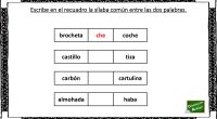 La siguiente actividad está especialmente pensada para desarrollar en casa o en al aula con alumnos que puedan tener dificultades para leer y/o escribir. Trabajar con sílabas es una buena […]