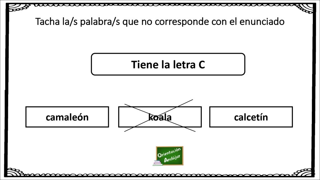 Actividad de Atención: Reconocimiento de letras. Os presentamos la siguiente actividad de atención a través del reconocimiento de las diferentes letras.