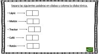 ¿Son nuestros alumnos capaces de identificar la sílaba tónica de una palabra? Para comprobarlo, os traemos este ejercicio. Recordar que la sílaba tónica es aquella en la cual recae el […]