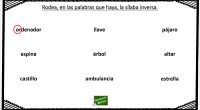 Las sílabas inversas son aquellas en las que la vocal está y se pronuncia por delante de la consonante. Con la siguiente actividad vamos a trabajar las sílabas inversas, hay que […]