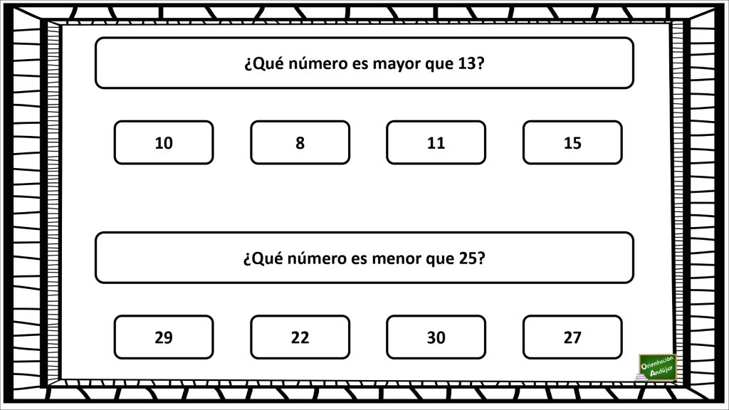 Trabajamos con los números: Colorea al número correcto. A continuación os presentamos una sencilla actividad matemática para trabajar con números. Colorea el número correcto según la información del enunciado.