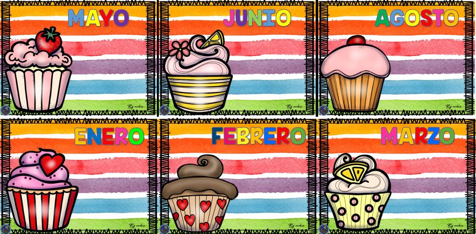 Carteles de cumpleaños decora tu clase -Orientacion Andujar