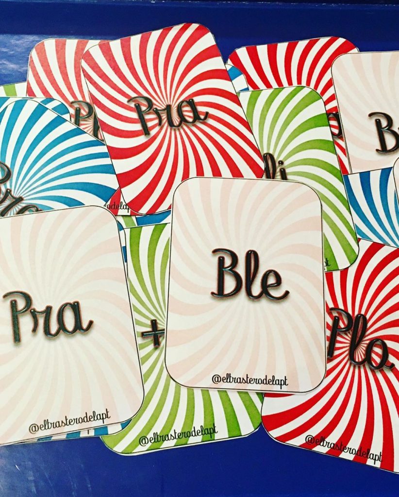 Hoy os traigo un recurso muy chulo realizado por @eltrasterodelapt Trata de un juego de cartas para trabajar las sílabas trabadas tipo UNO. Se le puede sacar más partido al […]