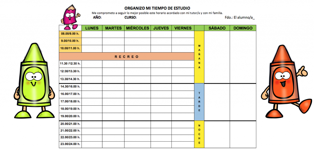 Después de muchos días en los que nos cuesta organizar todas las actividades, nos hemos convencido de que necesitamos organizar nuestro tiempo. Para ello hemos decidido compartir este archivo en […]