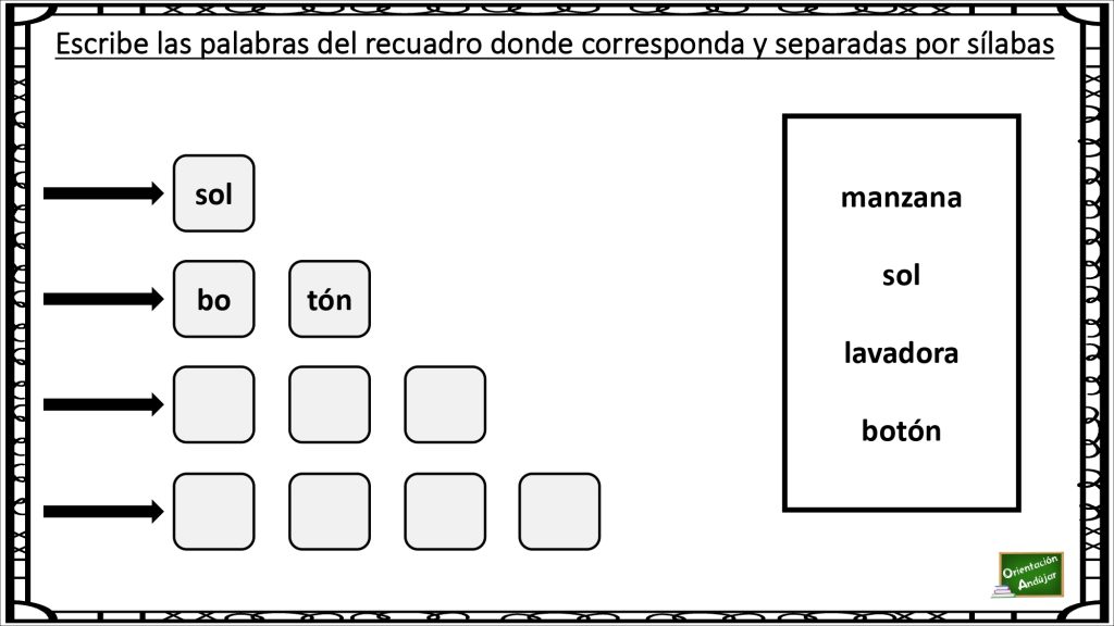 Ejercicios como el que os traemos a continuación permiten asimilar la estructura silábica del  lenguaje con mayor consciencia, y por tanto, favorecen el desarrollo posterior de la lectoescritura, sobre todo […]