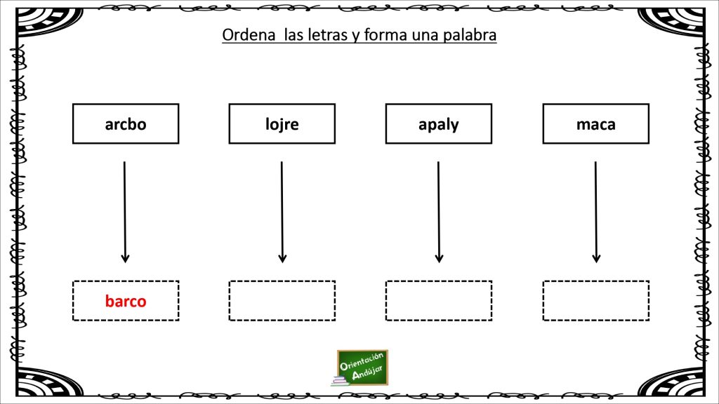 Os hemos preparado esta actividad para trabajar en el aula, especialmente con alumnos que tengan o puedan tener problemas lectoescritores. El objetivo es ordenar las letras y formar una palabra, […]