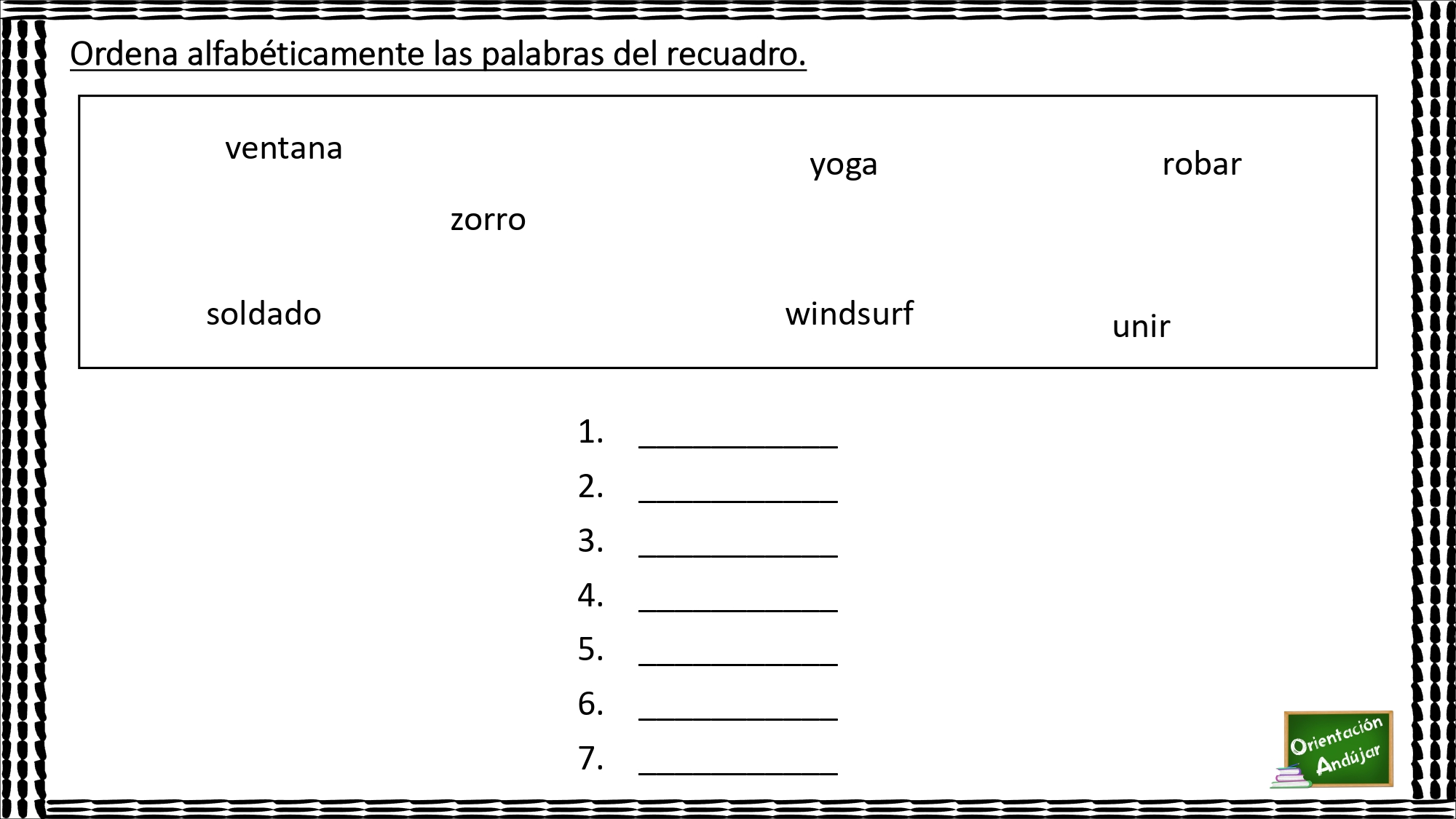 Ordenar alfabéticamente en excel