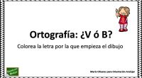 ¡Hola a todos/as!✨Hoy os traigo un material más sencillo sobre el uso de la B y la V.