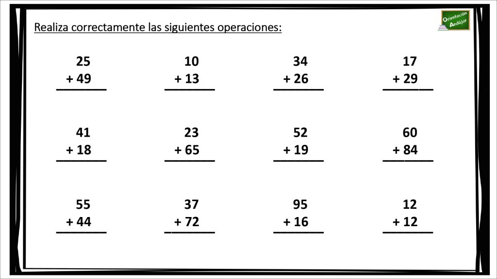 #matemáticas Colección de sumas de dos cifras. A continuación,  os dejamos una colección de sumas de dos cifras. Si os gustan os iremos dejando próximamente nuevas colecciones de sumas y restas con diferentes cifras.