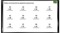 A continuación,  os dejamos una colección de sumas de dos cifras. Si os gustan os iremos dejando próximamente nuevas colecciones de sumas y restas con diferentes cifras.