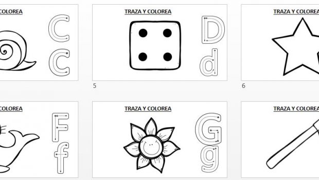 ABECEDARIO TRAZA Y COLOREA - Orientación Andújar - Recursos Educativos