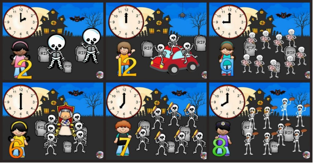 Los esqueletos Canción infantil CUANDO EL RELOJ MARCA LA UNA LAS CALAVERAS SALEN DE SU TUMBA CHUMBALA, CACHUMBALA, CACHUMBALA (BIS) CUANDO EL RELOJ MARCA LAS DOS LAS CALAVERAS MIRAN EL RELOJ CHUMBALA, CACHUMBALA, CACHUMBALA […]