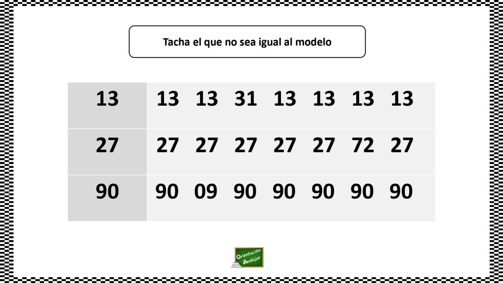 Las actividades de percepción visual elaboradas por Orientación Andújar, están pensadas tanto para adultos como para niños ya que fomentan la discriminación visual y la percepción de diferencias.