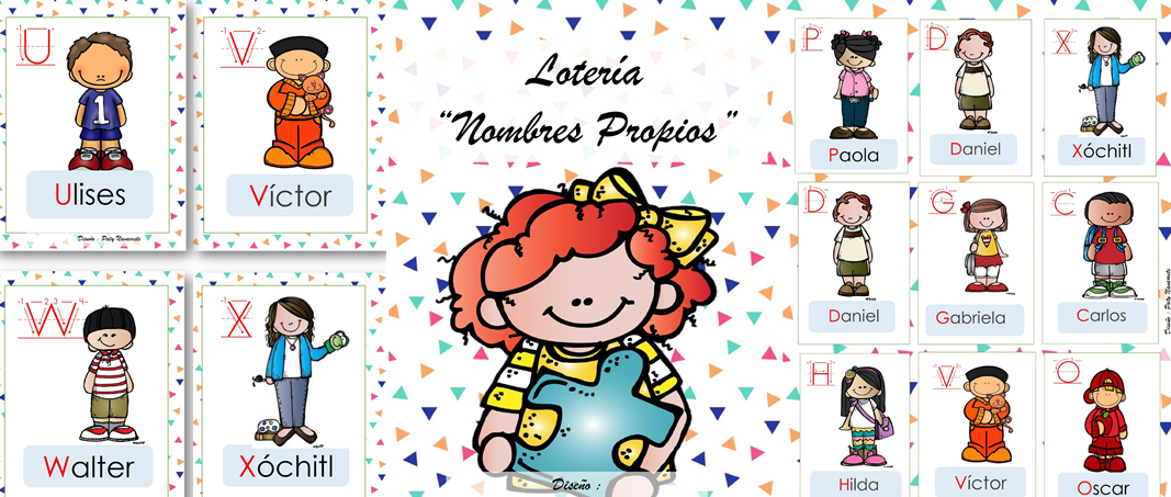 Lotería para trabajar los nombres propios -Orientacion Andujar Lotería para trabajar los nombres propios -Orientacion Andujar