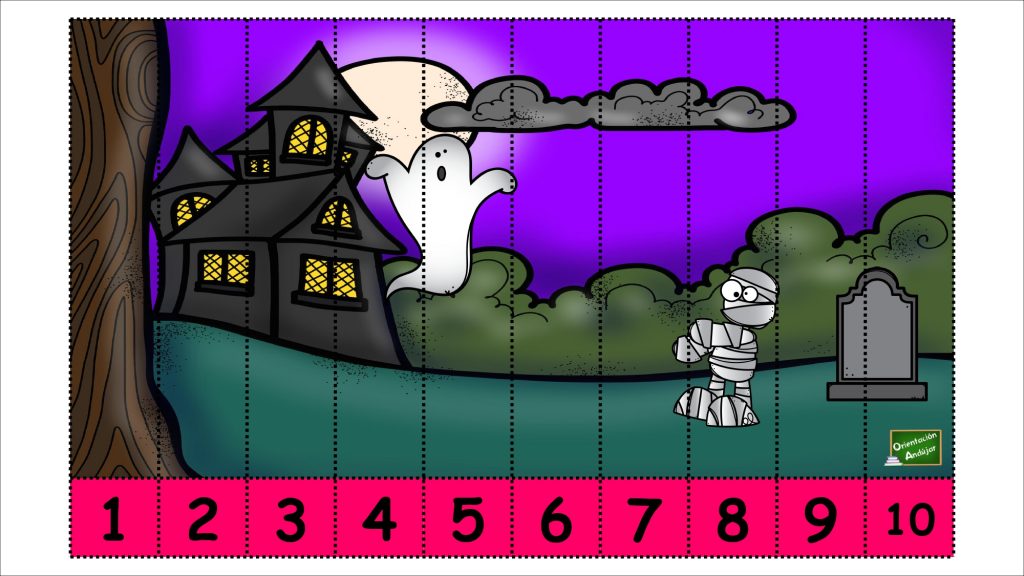 Colección de puzles con motivo de Halloween. Jugar en el aula también es importante y más si mientras lo hacemos, aprendemos. Con motivo de Halloween os hemos diseñado estos puzles listos para descargar e imprimir.