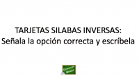 DESCARGA EL MATERIAL EN PDF TARJETAS SILABAS INVERSAS