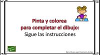 La comprensión de instrucciones es una buena estrategia para trabajar la lectura y su desarrollo. Con este ejercicio nuestros alumnos deben comprender las frases para poder completar el dibujo. Este […]