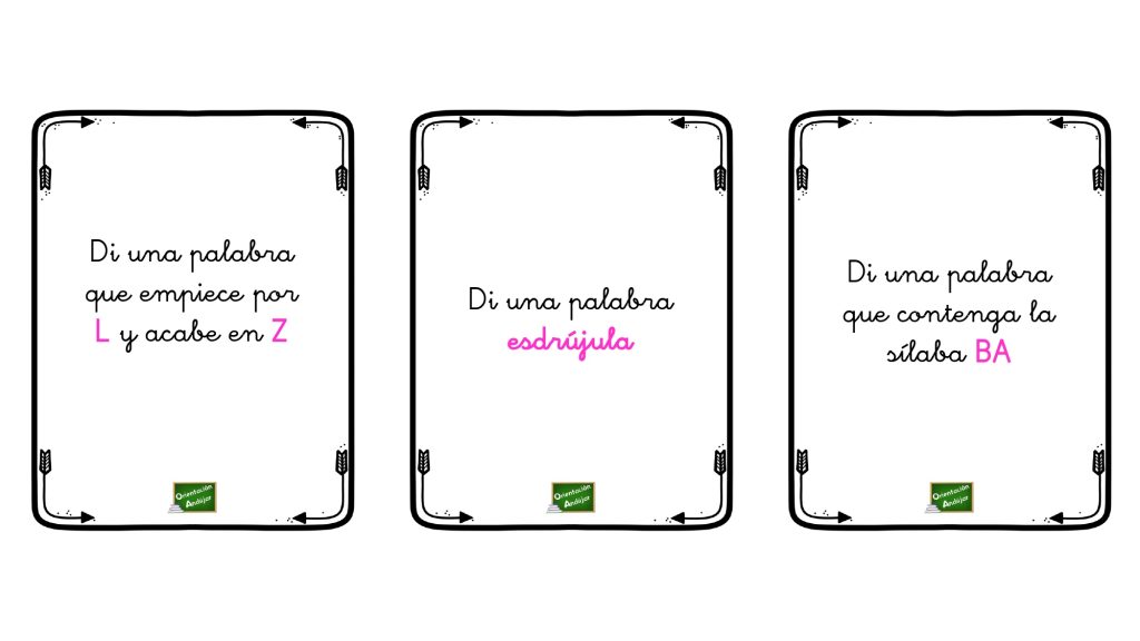 Colección de tarjetas para trabajar conciencia fonológica en el aula.