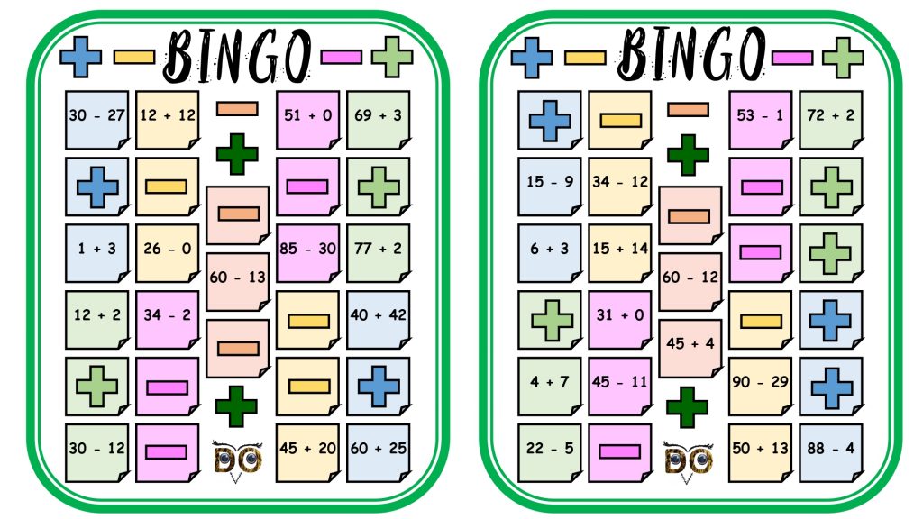 El Bingo de las sumas y las restas es una variación educativa del clásico juego de bingo, pero en lugar de números al azar, se utilizan operaciones matemáticas. Cada tarjeta […]