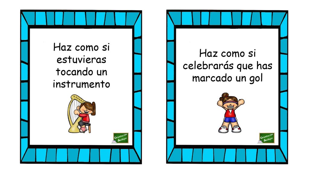 DESCARGA LAS TARJETAS EN PDF TARJETAS DIVERTIDAS DE INSTRUCCIONES ORALES