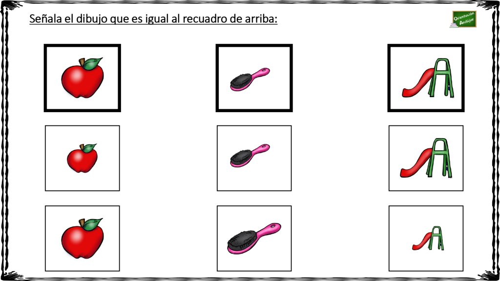 En la siguiente actividad, el objetivo es  mejorar y mantener la capacidad de concentración y atención de la persona en diferentes modalidades: atención focalizada, sostenida y selectiva.