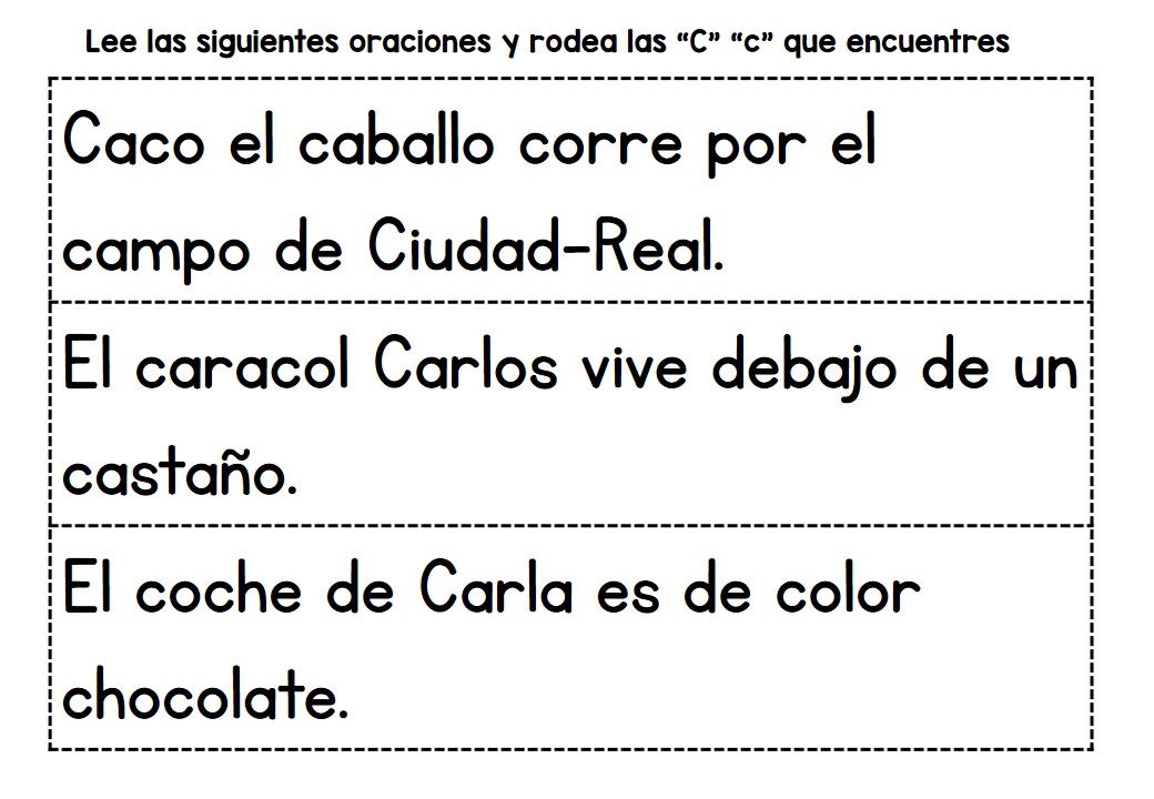 lestoescritura de frases letra a-b-c-d-e (3) - Orientación Andújar -  Recursos Educativos