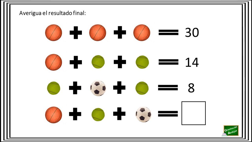 Nuevo ejercicio para trabajar la estimulación cognitiva con personas adultas que presenten dificultades cognitivas o a modo prevención para trabajar dichas capacidades. A través de sencillas sumas que deben resolver, […]