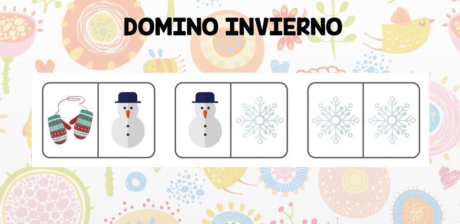 Domino con bonitos motivos invernales Dominó invierno AUTORÍA: Teacher Gemma https://www.instagram.com/gemificacion/?hl=es