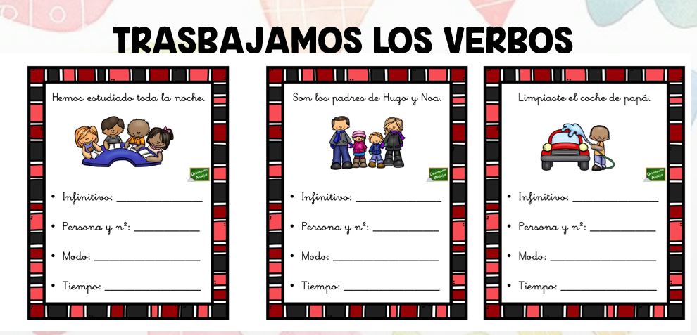 Parte de la oración que se conjuga y expresa acción y estado.