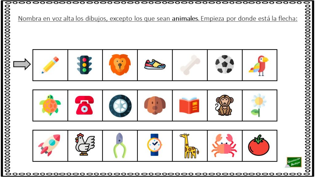 La siguiente actividad está pensada para trabajar la atención y la estimulación cognitiva tanto en adultos como en niños. Son cuatro fichas con una serie de dibujos que hay que […]