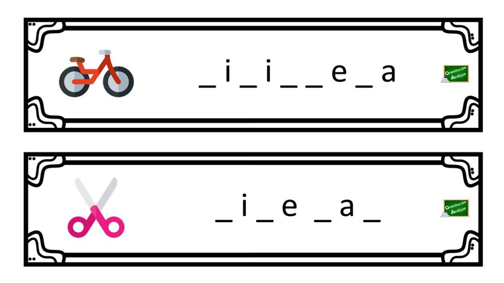 En las siguientes fichas, han desaparecido algunas letras de una colección de palabras, menos mal que tenemos unos dibujos que os pueden ser de ayuda para descubrir las letras perdidas. […]