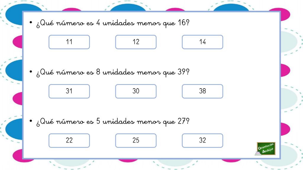Averigua que número es, trabajamos las unidades aumento y decrecimiento Sencilla actividad para trabajar operaciones básicas  mediante  el  incremento  y el  decrecimiento de  números. DESCARGA EL ARCHIVO EN PDF  Averigua que número es