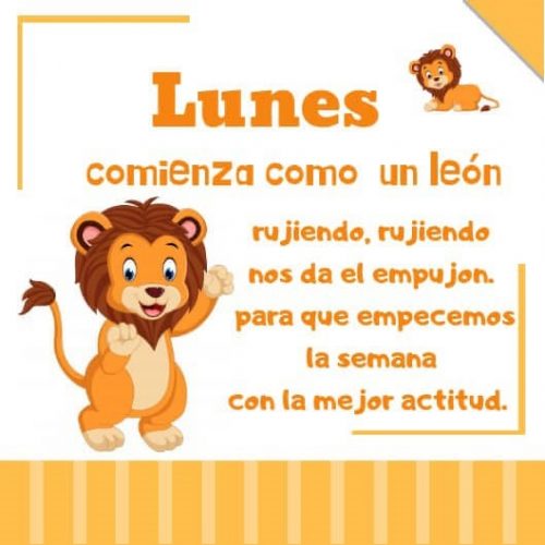 BONITAS TARJETAS DE LOS DÍAS DE LA SEMANA -Orientacion Andujar