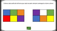 Os dejamos esta sencilla actividad para trabajar la atención y la percepción visual de tal forma que nuestros alumnos deben de colorear cada casilla de tal forma que cada recuadro […]