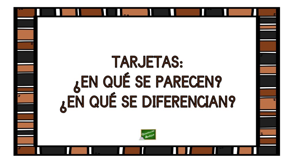 Tarjetas manipulativas categorizamos semejanzas y diferencias.