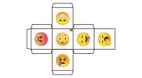 El siguiente material está pensado para trabajar la emociones en el aula o en clase. Se trata de una colección de dados con divertidos emojis que representan diferentes emociones.