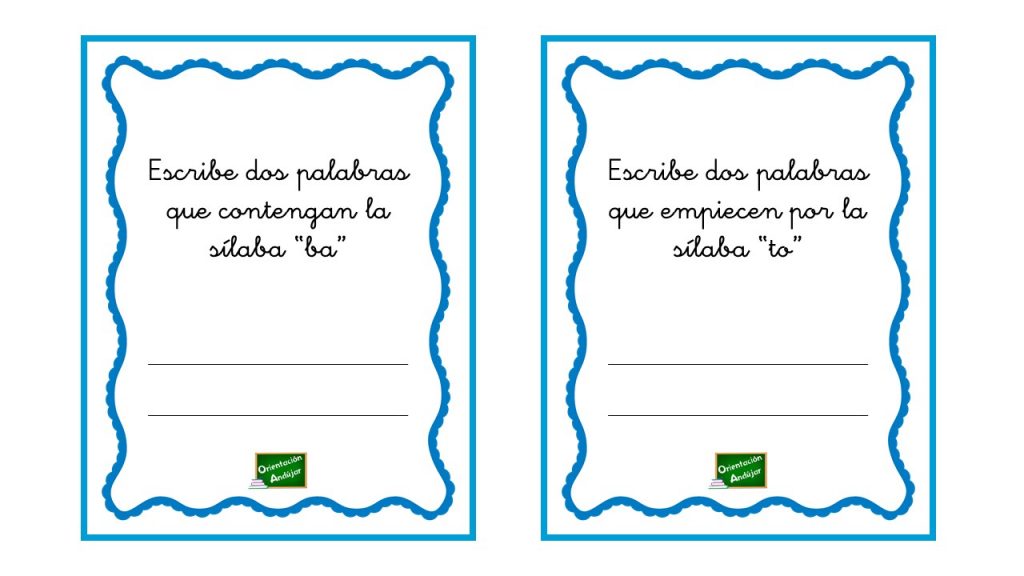 Actividades como la que os traemos a continuación, permiten asimilar la estructura silábica del  lenguaje con mayor consciencia, y por tanto, favorecen el desarrollo posterior de la lectoescritura, sobre todo […]
