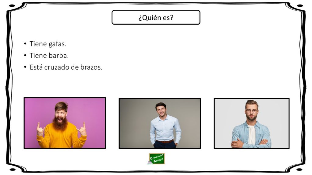 La siguiente actividad está pensada para trabajar la comprensión lectora a través de la asociación de imagen-texto.  En el ejercicio hay que averiguar cuál de las tres personas que aparecen […]