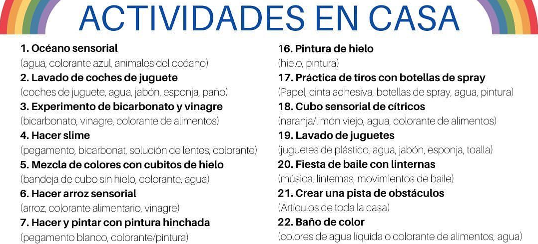 30 actividades que puedes hacer en casa con sencillos materiales (DEJAMOS  RECETAS) -Orientacion Andujar