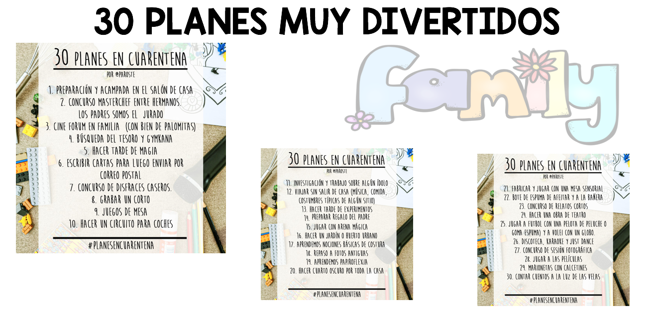 30 planes divertidos para hacer esta cuarentena -Orientacion Andujar 30 planes divertidos para hacer esta cuarentena -Orientacion Andujar