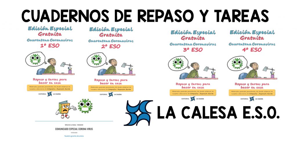 La editoral la calesa ha liberado una serie de cuadernillos para todos los curso de primaria. Hemos hecho un compendio de páginas, contenidos y ejercicios especialmente interesantes de nuestras colecciones de Educación […]