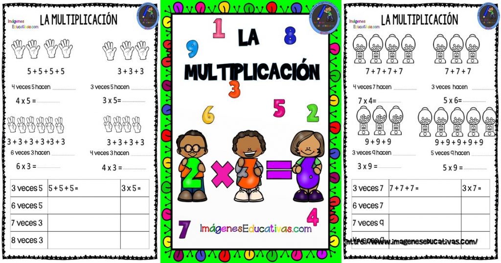 FICHAS DE REPASO DE LA MULTIPLICACIÓN LA MULTIPLICACIÓN FICHAS DE REPASO