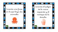 Os dejamos estas sencillas tarjetas con las que podemos trabajar la asimilación de instrucciones escritas y la comprensión lectora.