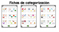 Os dejamos estas bonitas fichas en las cuales vamos a trabajar la categorización.